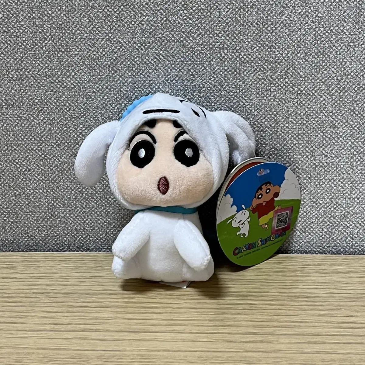 흰둥이 짱구 키링 10cm